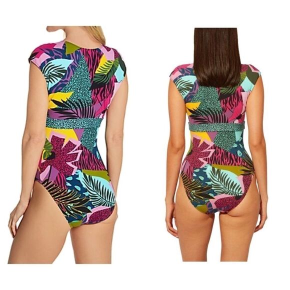 BLEU ROD BEATTIE Jungle Book Cap Sleeve Swimsuit - Picture 1 of 7